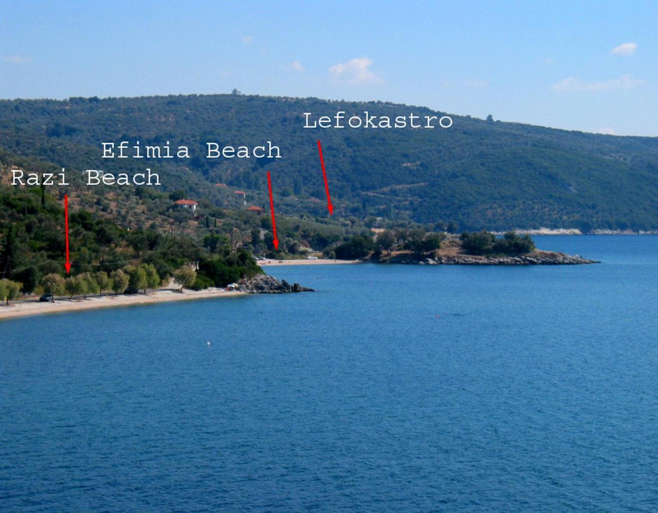 Razi Beach Лефокастро Екстер'єр фото